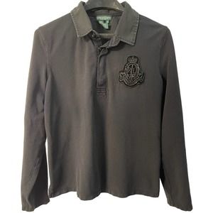 3 for $25- Lauren Jeans Company Ralph Lauren Black Long Sleeve Shirt XL Read